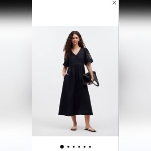 Madewell Cassie Midi Linen Dress